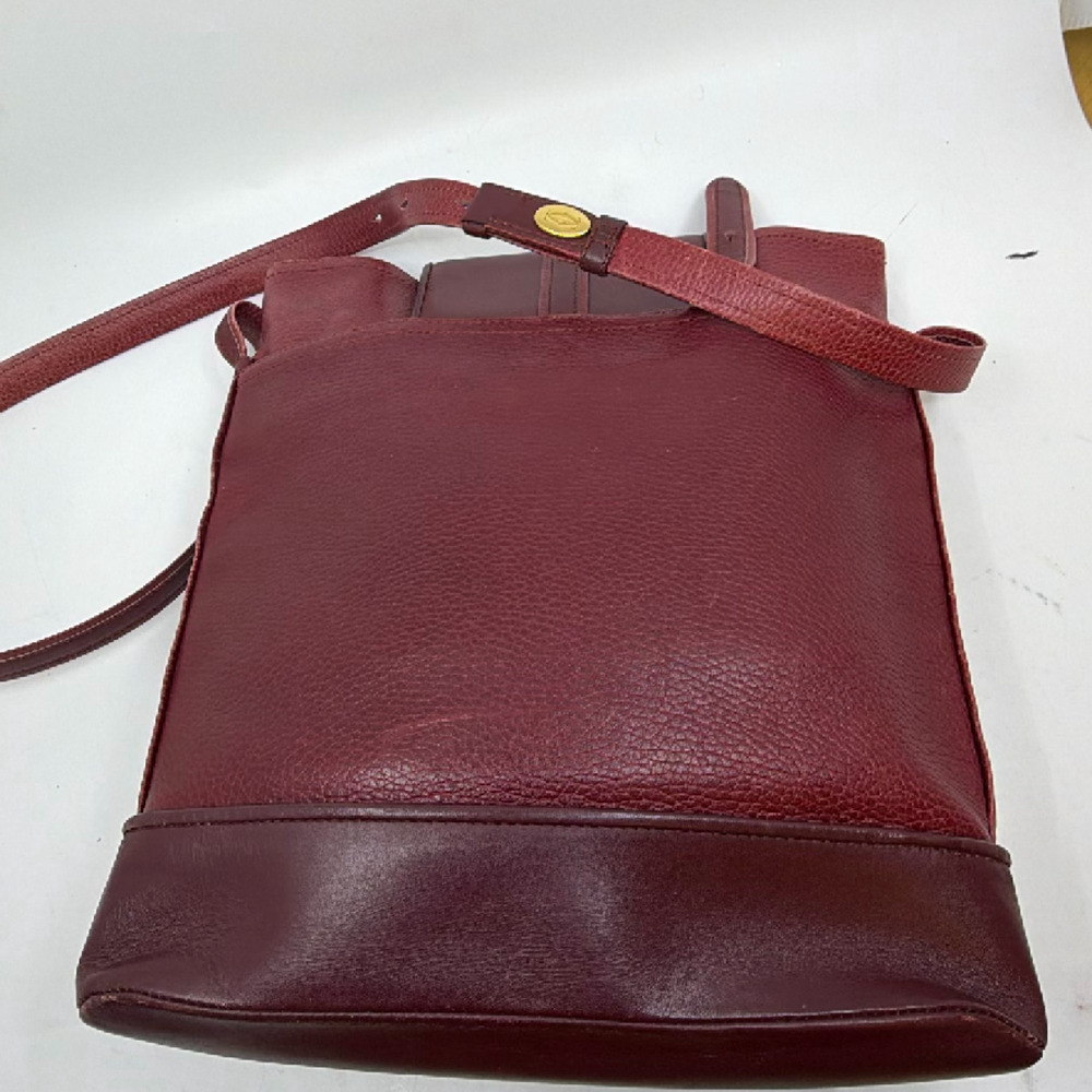 Cartier Must de Cartier Burgundy Leather Shoulder Bag - Picture 3 of 8